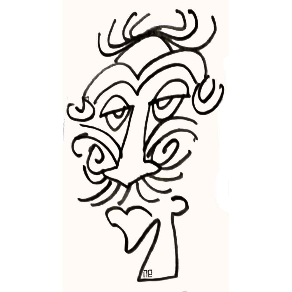 Nezih Danyal Tipler Kişiye Özel Sertifikalı Sınırlı Fine Art Karikatür Baskı NTP00037