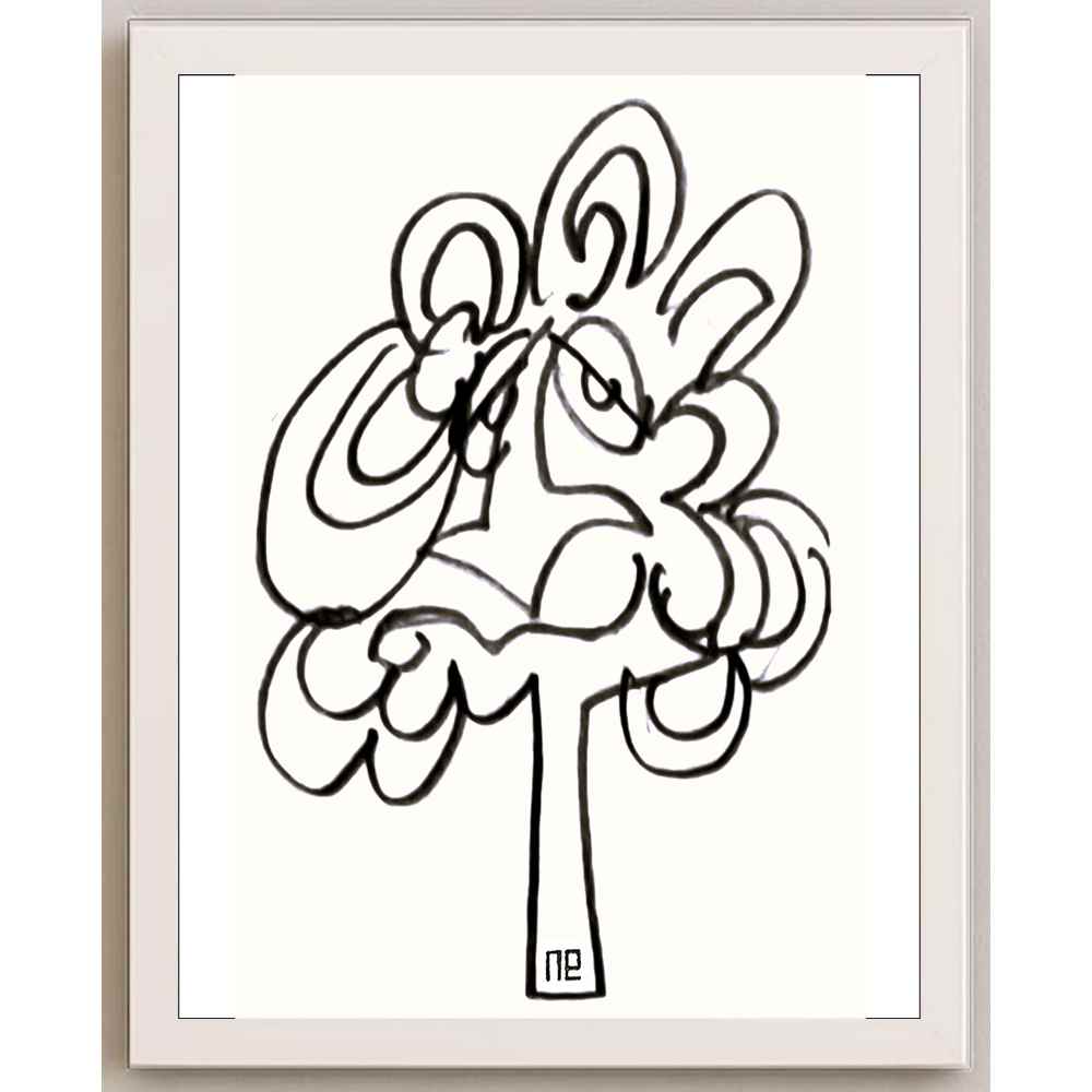 Nezih Danyal Tipler Kişiye Özel Sertifikalı Sınırlı Fine Art Karikatür Baskı NTP00039
