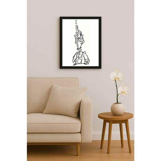 Nezih Danyal Tipler Kişiye Özel Sertifikalı Sınırlı Fine Art Karikatür Baskı NTP00040