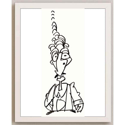 Nezih Danyal Tipler Kişiye Özel Sertifikalı Sınırlı Fine Art Karikatür Baskı NTP00040