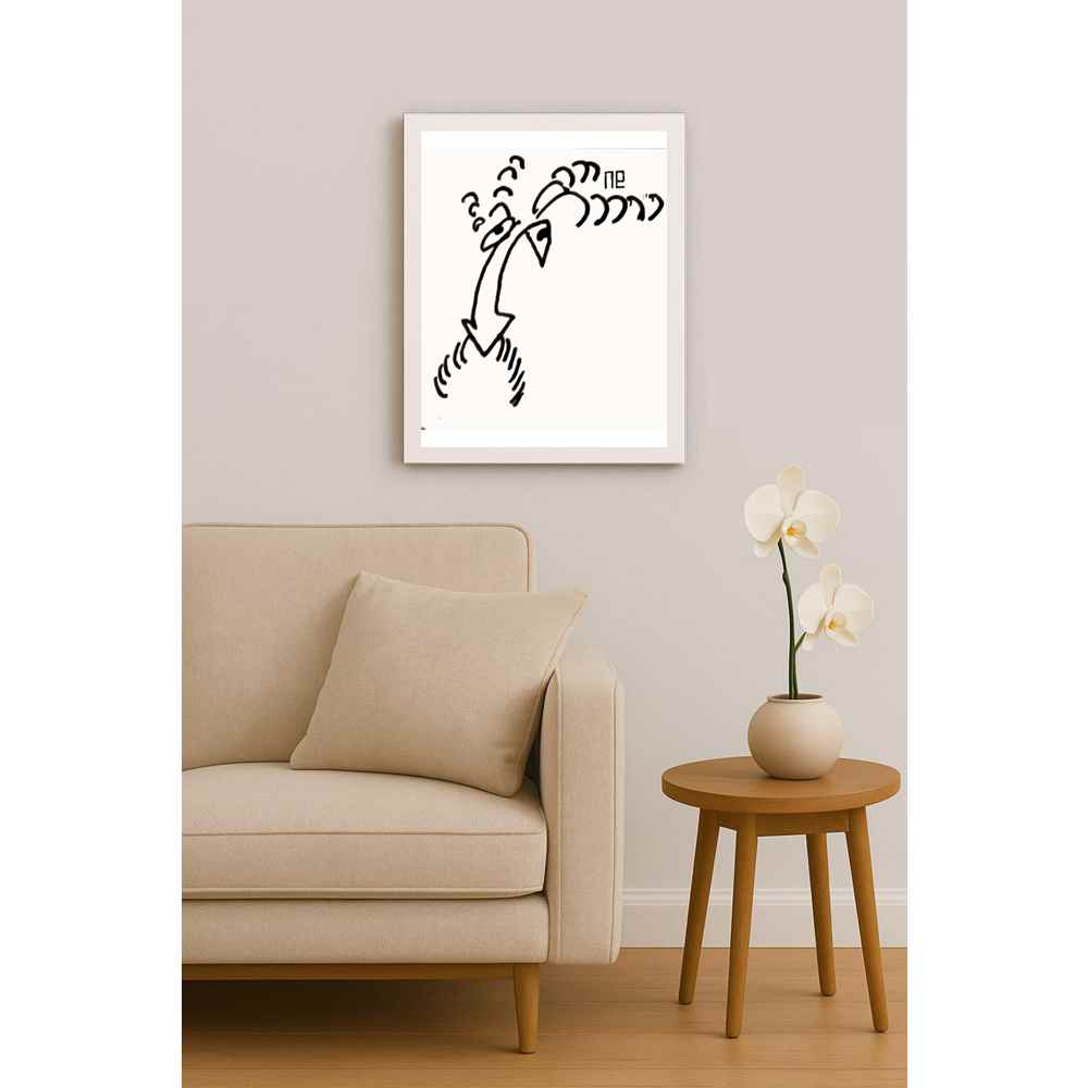 Nezih Danyal Tipler Kişiye Özel Sertifikalı Sınırlı Fine Art Karikatür Baskı NTP00042