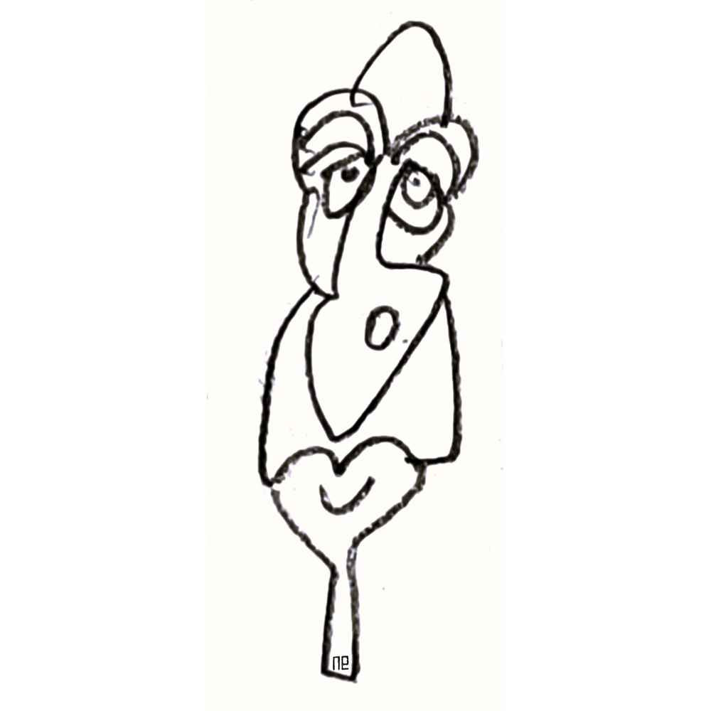 Nezih Danyal Tipler Kişiye Özel Sertifikalı Sınırlı Fine Art Karikatür Baskı NTP00049