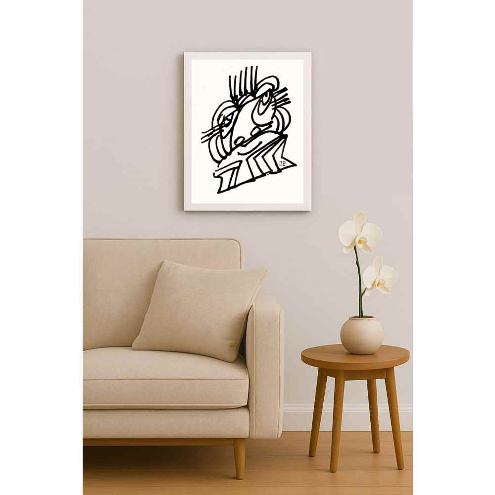Nezih Danyal Tipler Kişiye Özel Sertifikalı Sınırlı Fine Art Karikatür Baskı NTP00051