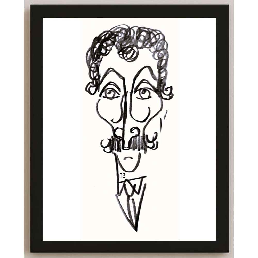 Nezih Danyal Tipler Kişiye Özel Sertifikalı Sınırlı Fine Art Karikatür Baskı NTP00052