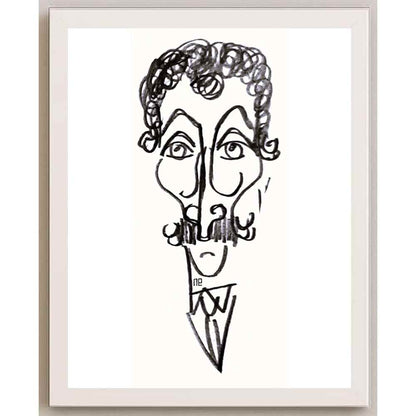 Nezih Danyal Tipler Kişiye Özel Sertifikalı Sınırlı Fine Art Karikatür Baskı NTP00052