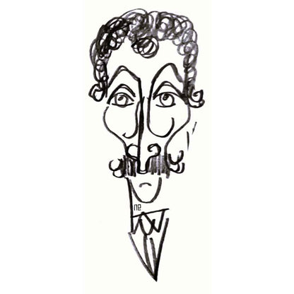 Nezih Danyal Tipler Kişiye Özel Sertifikalı Sınırlı Fine Art Karikatür Baskı NTP00052