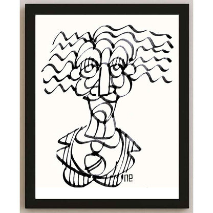 Nezih Danyal Tipler Kişiye Özel Sertifikalı Sınırlı Fine Art Karikatür Baskı NTP00057
