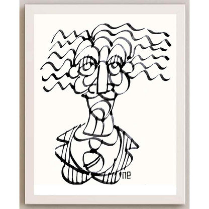 Nezih Danyal Tipler Kişiye Özel Sertifikalı Sınırlı Fine Art Karikatür Baskı NTP00057