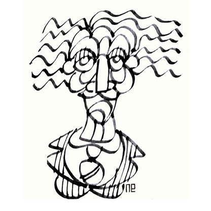Nezih Danyal Tipler Kişiye Özel Sertifikalı Sınırlı Fine Art Karikatür Baskı NTP00057