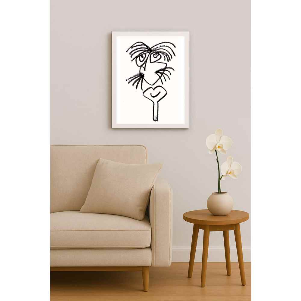 Nezih Danyal Tipler Kişiye Özel Sertifikalı Sınırlı Fine Art Karikatür Baskı NTP00060