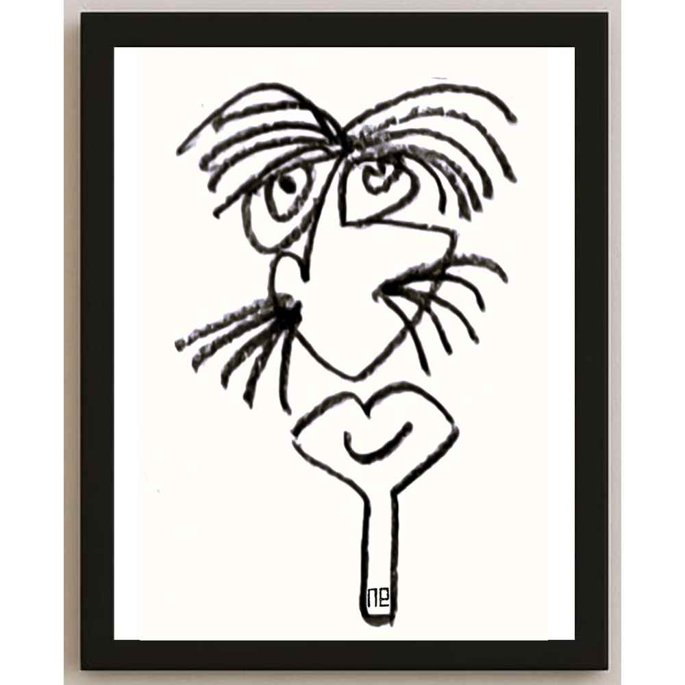 Nezih Danyal Tipler Kişiye Özel Sertifikalı Sınırlı Fine Art Karikatür Baskı NTP00060
