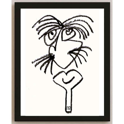Nezih Danyal Tipler Kişiye Özel Sertifikalı Sınırlı Fine Art Karikatür Baskı NTP00060