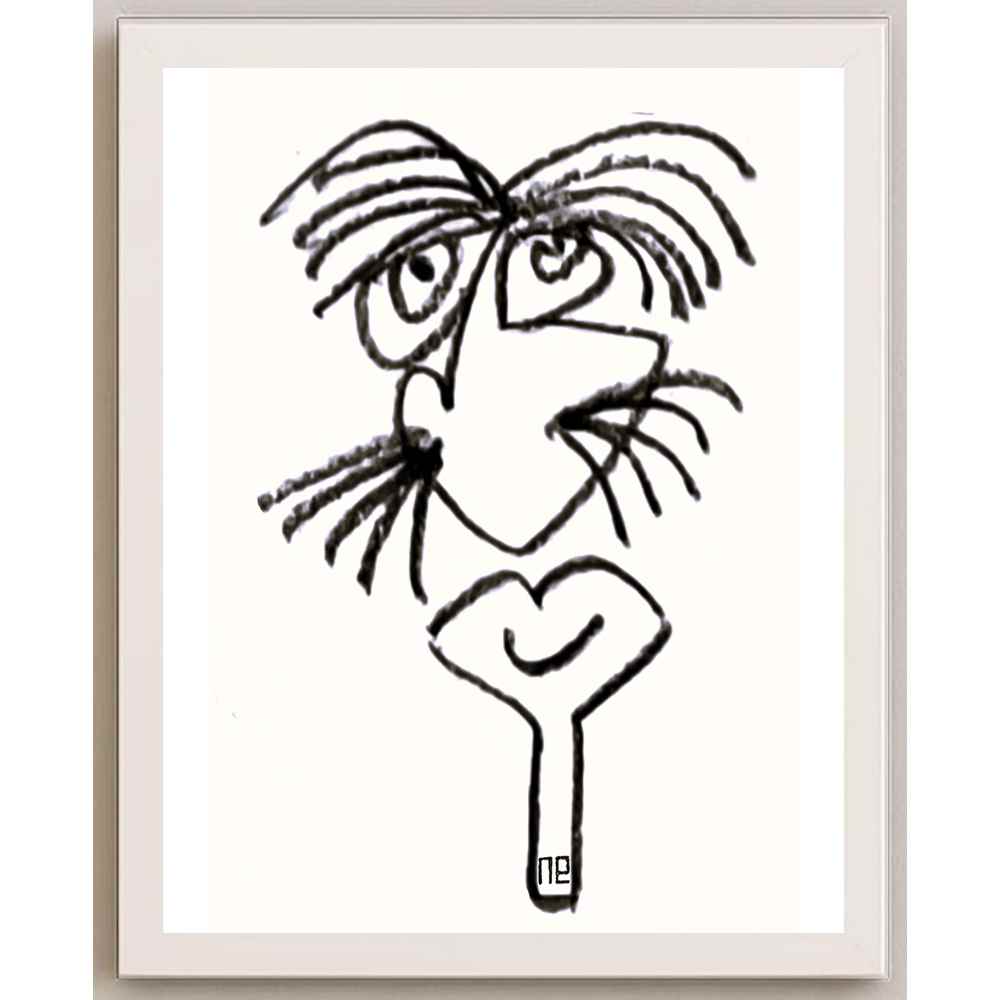 Nezih Danyal Tipler Kişiye Özel Sertifikalı Sınırlı Fine Art Karikatür Baskı NTP00060