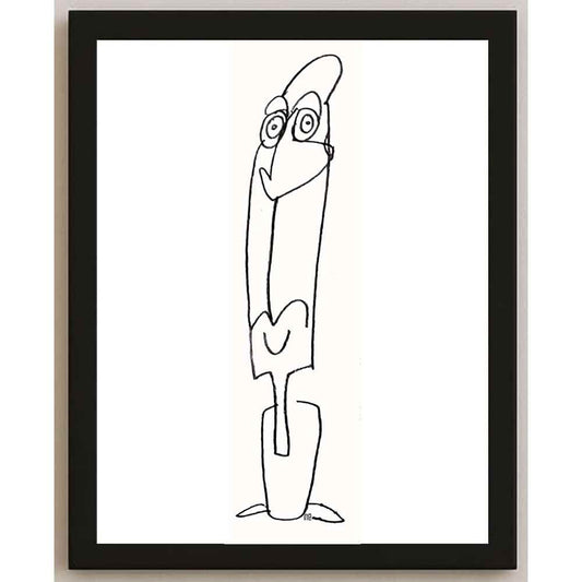 Nezih Danyal Tipler Kişiye Özel Sertifikalı Sınırlı Fine Art Karikatür Baskı NTP00061