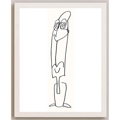 Nezih Danyal Tipler Kişiye Özel Sertifikalı Sınırlı Fine Art Karikatür Baskı NTP00061