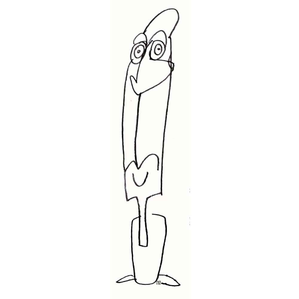 Nezih Danyal Tipler Kişiye Özel Sertifikalı Sınırlı Fine Art Karikatür Baskı NTP00061