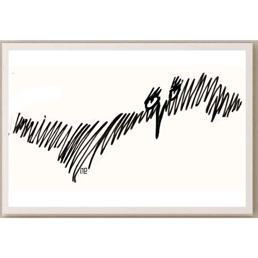 Nezih Danyal Tipler Kişiye Özel Sertifikalı Sınırlı Fine Art Karikatür Baskı NTP00072
