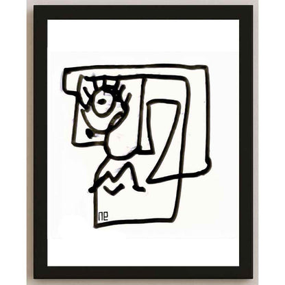 Nezih Danyal Tipler Kişiye Özel Sertifikalı Sınırlı Fine Art Karikatür Baskı NTP00077