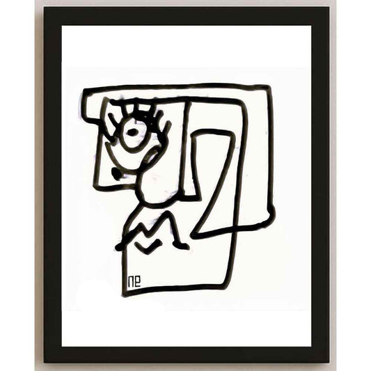 Nezih Danyal Tipler Kişiye Özel Sertifikalı Sınırlı Fine Art Karikatür Baskı NTP00077