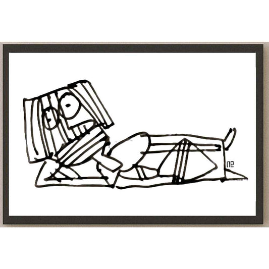 Nezih Danyal Tipler Kişiye Özel Sertifikalı Sınırlı Fine Art Karikatür Baskı NTP00087