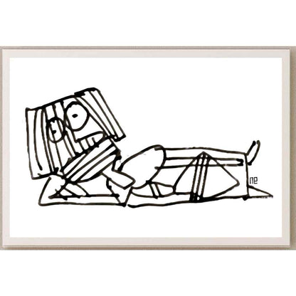 Nezih Danyal Tipler Kişiye Özel Sertifikalı Sınırlı Fine Art Karikatür Baskı NTP00087