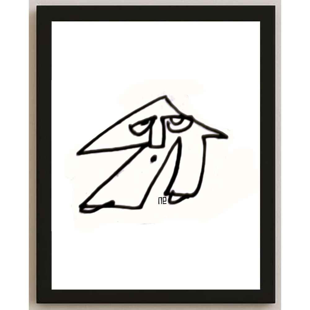 Nezih Danyal Tipler Kişiye Özel Sertifikalı Sınırlı Fine Art Karikatür Baskı NTP00091