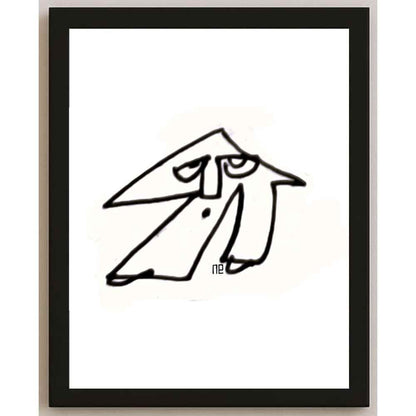 Nezih Danyal Tipler Kişiye Özel Sertifikalı Sınırlı Fine Art Karikatür Baskı NTP00091