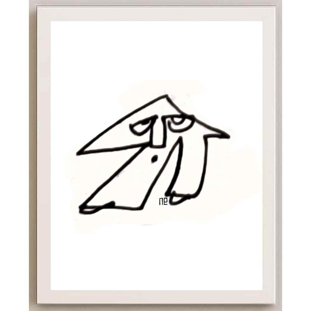 Nezih Danyal Tipler Kişiye Özel Sertifikalı Sınırlı Fine Art Karikatür Baskı NTP00091