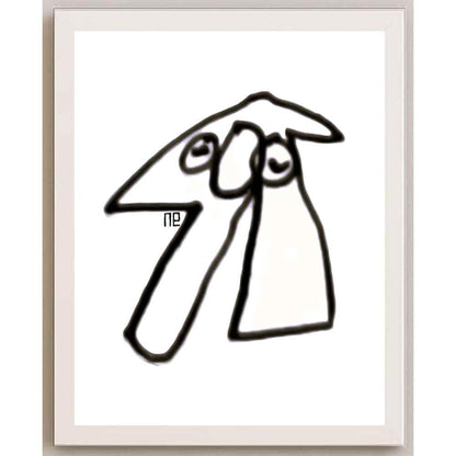 Nezih Danyal Tipler Kişiye Özel Sertifikalı Sınırlı Fine Art Karikatür Baskı NTP00092