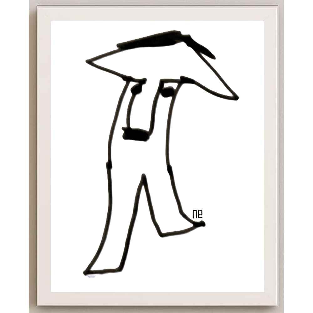 Nezih Danyal Tipler Kişiye Özel Sertifikalı Sınırlı Fine Art Karikatür Baskı NTP00094