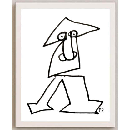 Nezih Danyal Tipler Kişiye Özel Sertifikalı Sınırlı Fine Art Karikatür Baskı NTP00096