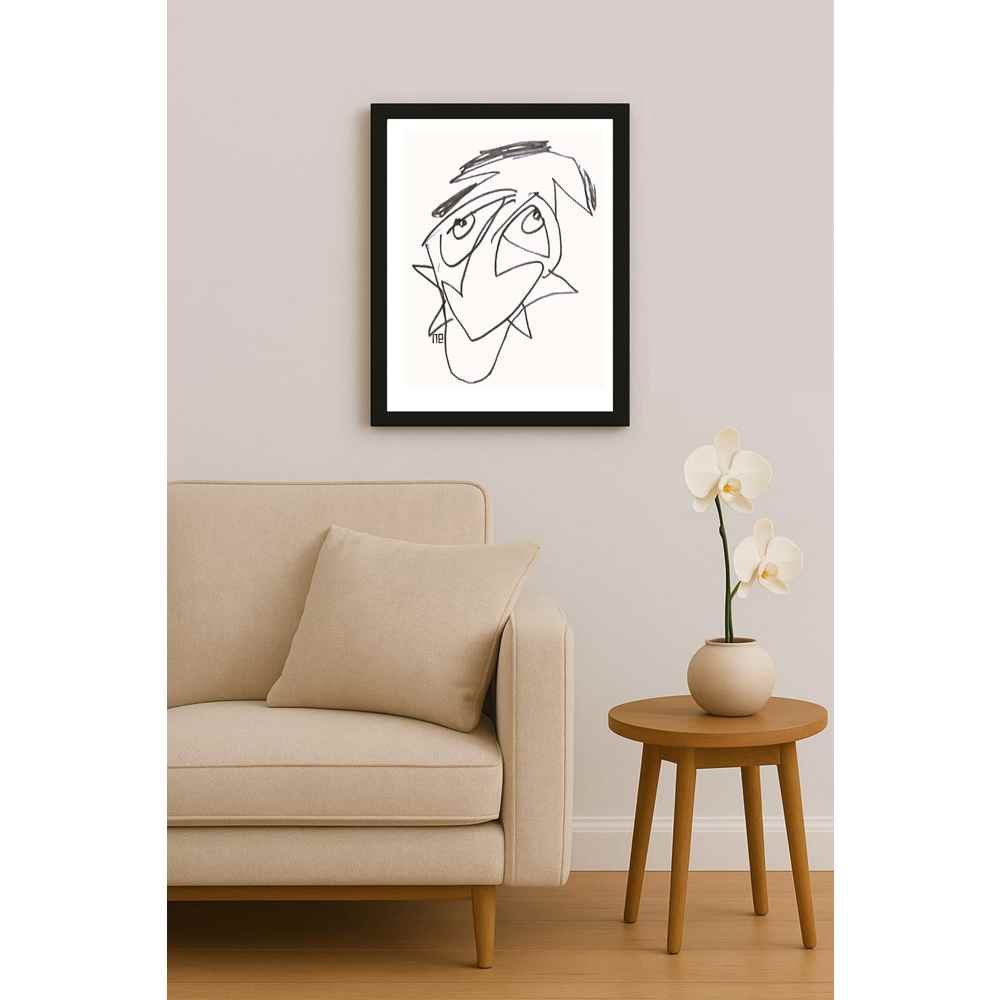 Nezih Danyal Tipler Kişiye Özel Sertifikalı Sınırlı Fine Art Karikatür Baskı NTP00100