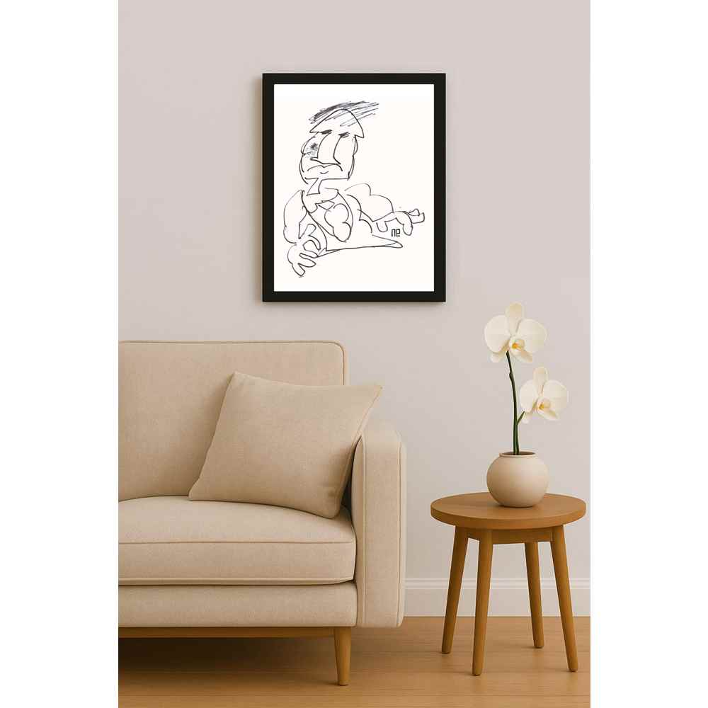 Nezih Danyal Tipler Kişiye Özel Sertifikalı Sınırlı Fine Art Karikatür Baskı NTP00103