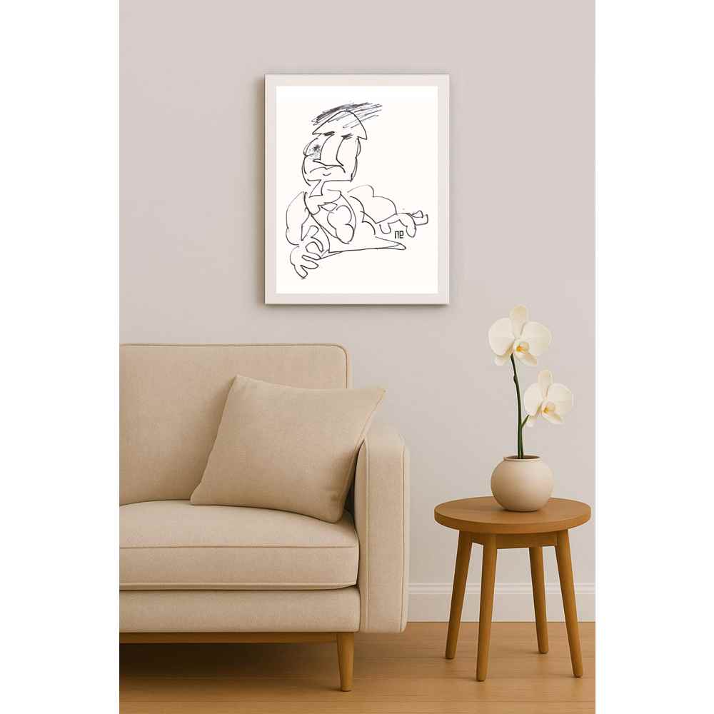 Nezih Danyal Tipler Kişiye Özel Sertifikalı Sınırlı Fine Art Karikatür Baskı NTP00103