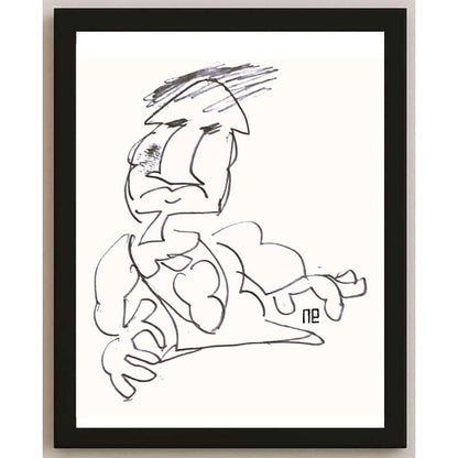 Nezih Danyal Tipler Kişiye Özel Sertifikalı Sınırlı Fine Art Karikatür Baskı NTP00103