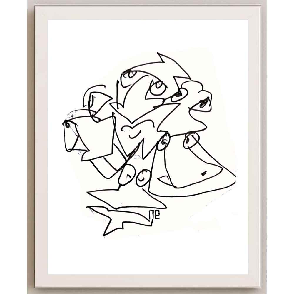 Nezih Danyal Tipler Kişiye Özel Sertifikalı Sınırlı Fine Art Karikatür Baskı NTP00105