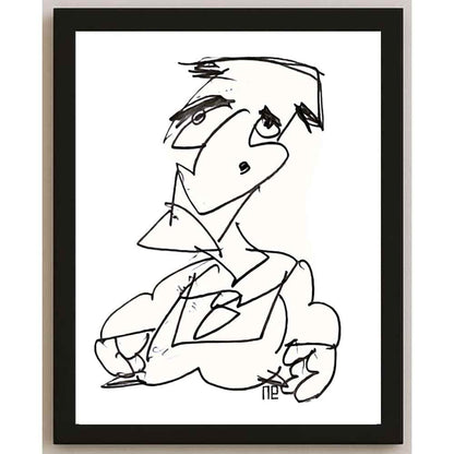 Nezih Danyal Tipler Kişiye Özel Sertifikalı Sınırlı Fine Art Karikatür Baskı NTP00107