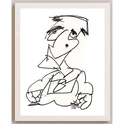 Nezih Danyal Tipler Kişiye Özel Sertifikalı Sınırlı Fine Art Karikatür Baskı NTP00107