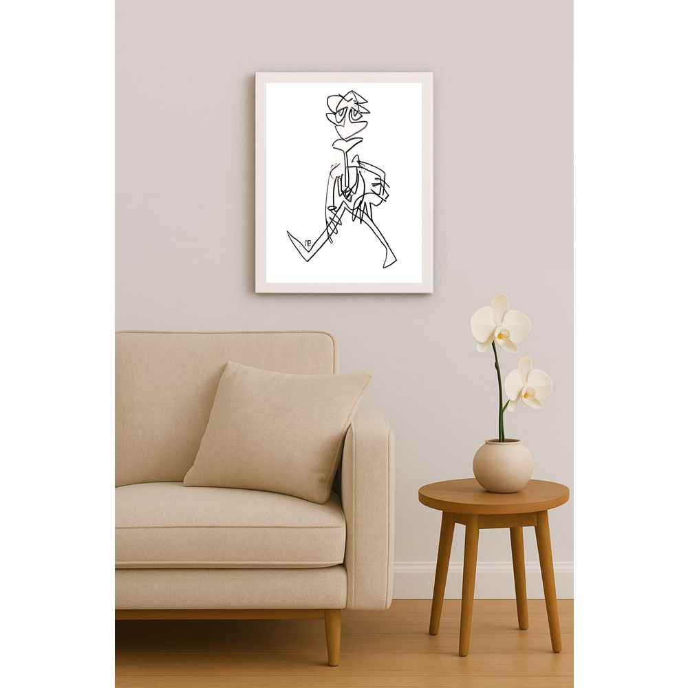 Nezih Danyal Tipler Kişiye Özel Sertifikalı Sınırlı Fine Art Karikatür Baskı NTP00108