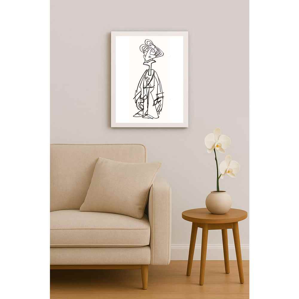 Nezih Danyal Tipler Kişiye Özel Sertifikalı Sınırlı Fine Art Karikatür Baskı NTP00109