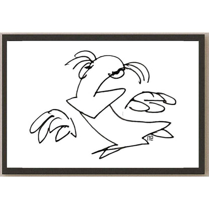 Nezih Danyal Tipler Kişiye Özel Sertifikalı Sınırlı Fine Art Karikatür Baskı NTP00111