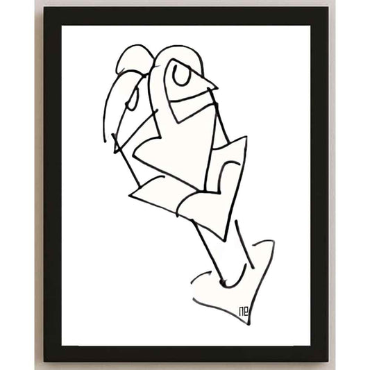 Nezih Danyal Tipler Kişiye Özel Sertifikalı Sınırlı Fine Art Karikatür Baskı NTP00112