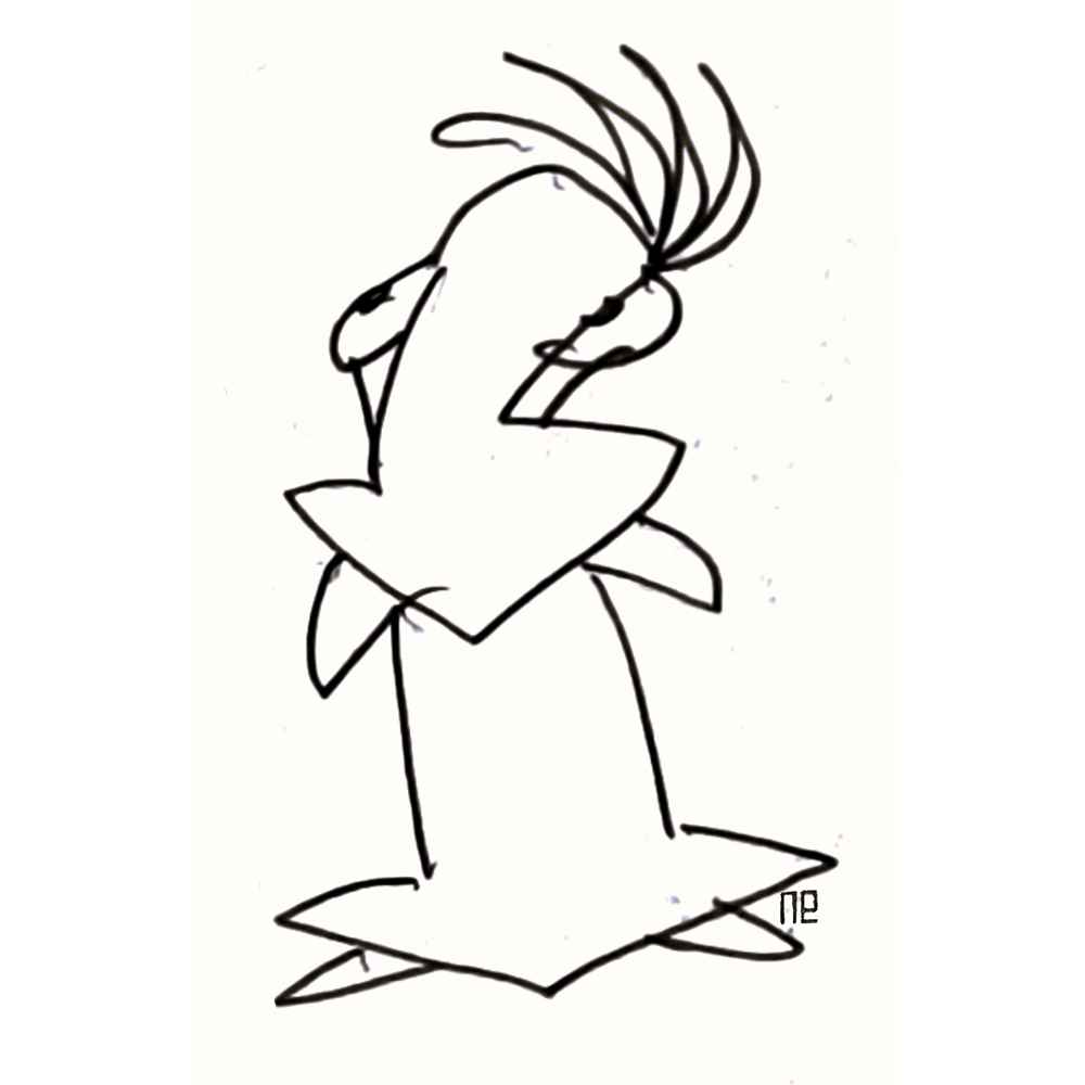 Nezih Danyal Tipler Kişiye Özel Sertifikalı Sınırlı Fine Art Karikatür Baskı NTP00113