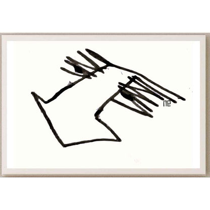 Nezih Danyal Tipler Kişiye Özel Sertifikalı Sınırlı Fine Art Karikatür Baskı NTP00114