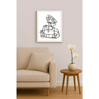 Nezih Danyal Tipler Kişiye Özel Sertifikalı Sınırlı Fine Art Karikatür Baskı NTP00119