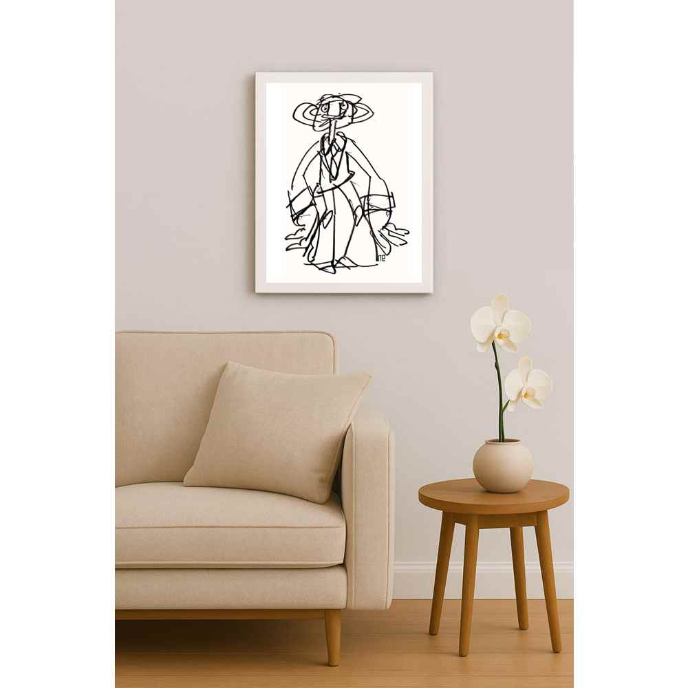 Nezih Danyal Tipler Kişiye Özel Sertifikalı Sınırlı Fine Art Karikatür Baskı NTP00120