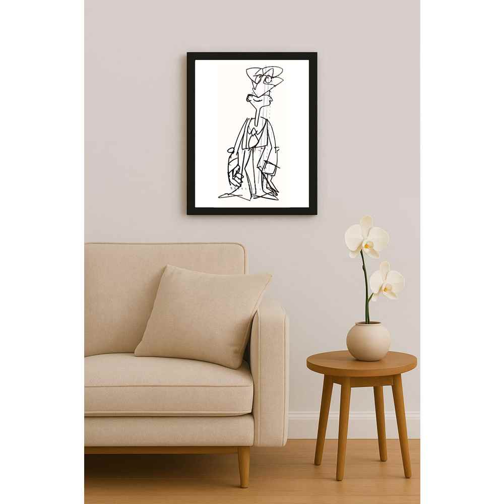 Nezih Danyal Tipler Kişiye Özel Sertifikalı Sınırlı Fine Art Karikatür Baskı NTP00121