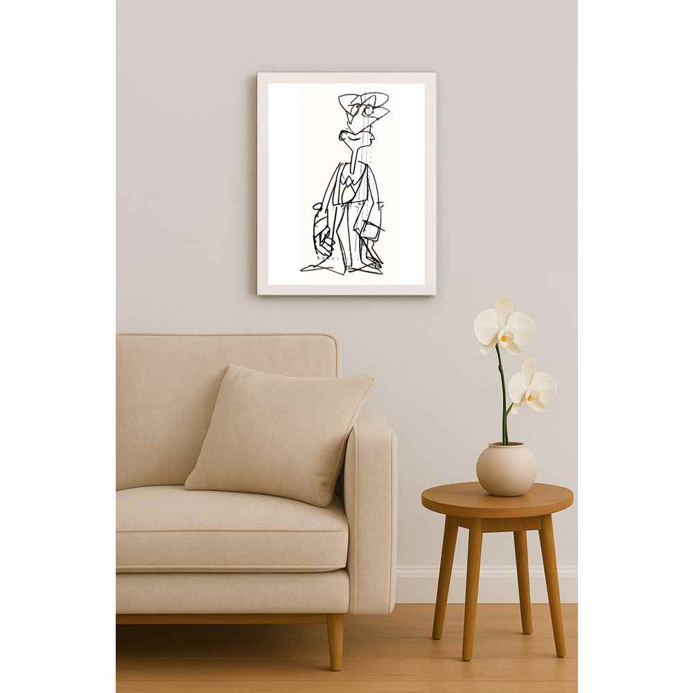 Nezih Danyal Tipler Kişiye Özel Sertifikalı Sınırlı Fine Art Karikatür Baskı NTP00121