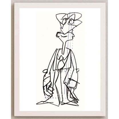 Nezih Danyal Tipler Kişiye Özel Sertifikalı Sınırlı Fine Art Karikatür Baskı NTP00121