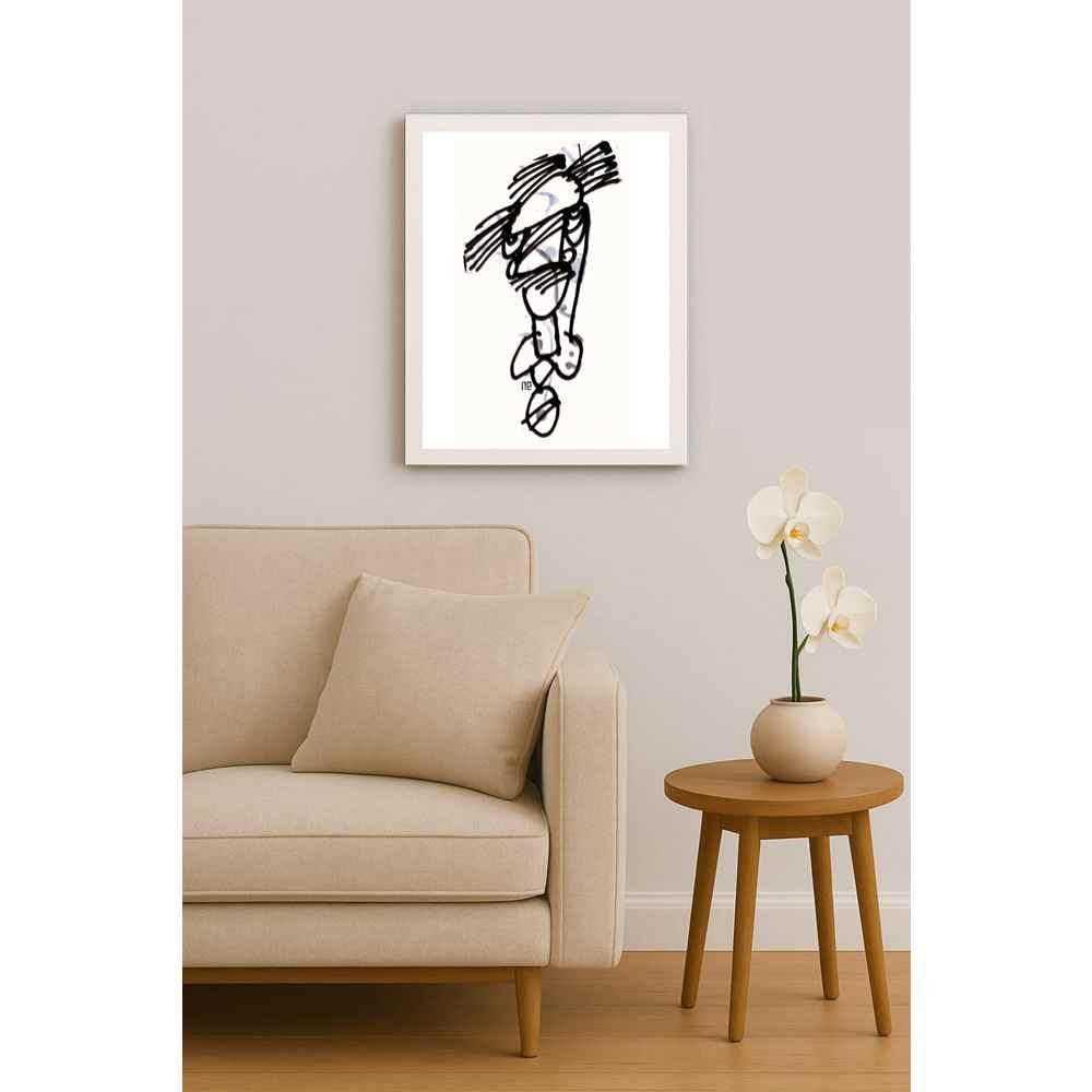 Nezih Danyal Tipler Kişiye Özel Sertifikalı Sınırlı Fine Art Karikatür Baskı NTP00125